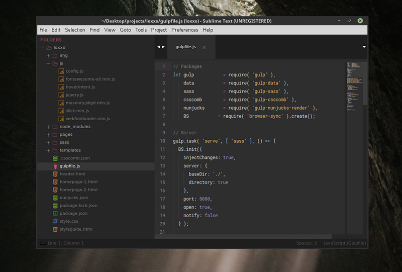 sublime text 3 themes look bad